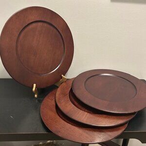 Nautica Bermuda Wooden Plate Chargers